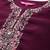 Purple Floral Embroidered Regular Sequinned Kurta With Trouser With Dupatta
