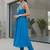 Women Printed Tiered Thread Work Silk Georgette Kurta with Trousers