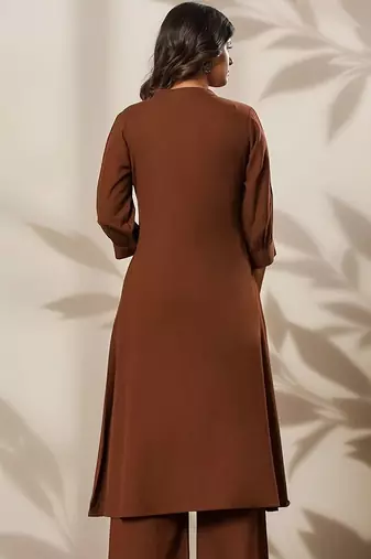 Women Ethnic Motifs Embroidered Regular Thread Work Kurta with Palazzos