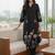Women Floral Printed Regular Chanderi Silk Kurta with Trousers