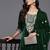 Winter floral Zari Embroidered Velvet Kurta Set with Dupatta.