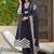 Women Printed Regular Thread Work Kurta with Trousers & With Dupatta