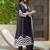 Women Printed Regular Thread Work Kurta with Trousers & With Dupatta
