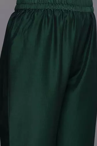 Ethnic Motifs Yoke Design Regular Thread Work Kurta with Trousers & With Dupatta