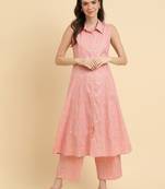 Women Floral Printed Regular Kurta with Trousers