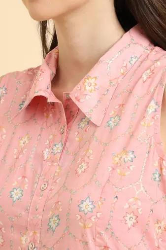 Women Floral Printed Regular Kurta with Trousers
