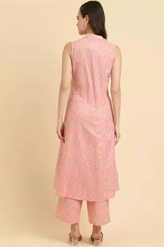 Women Floral Printed Regular Kurta with Trousers