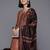 Printed Regular Sequinned Chanderi Silk Kurta with Trousers & Dupatta