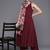 Women Silk Crepe Kurta with Trousers & With Dupatta