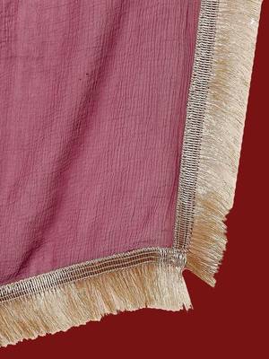Floral Embroidered Sequinned Straight Kurta With Trousers & Dupatta 4