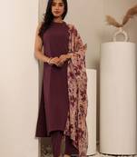 Round Neck Straight Kurta With Trouser