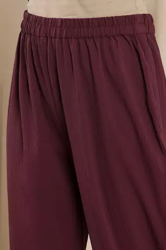 Round Neck Straight Kurta With Trouser