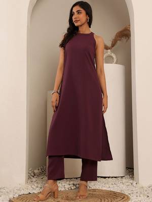 Round Neck Straight Kurta With Trouser 4