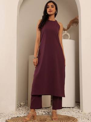 Round Neck Straight Kurta With Trouser 5