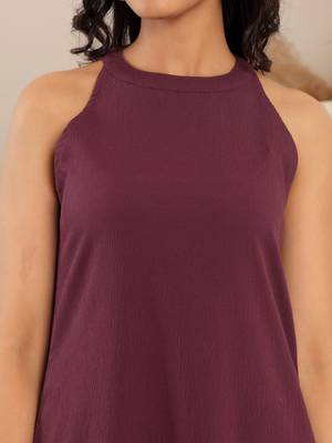 Round Neck Sleeveless Straight Kurta With Trouser And Dupatta 2