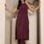 Round Neck Sleeveless Straight Kurta With Trouser And Dupatta
