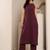 Round Neck Sleeveless Straight Kurta With Trouser And Dupatta