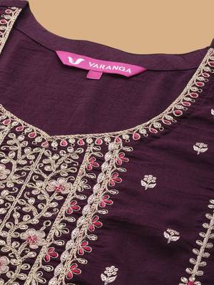 Women Ethnic Motifs Embroidered Regular Kurta with Trousers & With Dupatta 2