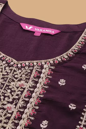 Women Ethnic Motifs Embroidered Regular Kurta with Trousers & With Dupatta
