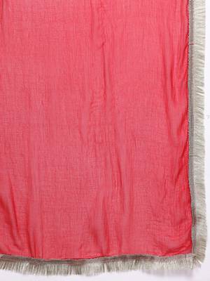 Ethnic Motifs Yoke Design Kurta With Trousers & Dupatta 5