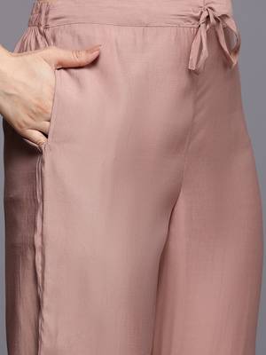 Floral Printed Zari Kurta With Trousers & Dupatta 4