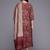 Floral Printed Zari Kurta With Trousers & Dupatta
