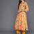 Floral Printed Empire A Line Kurta & Trousers With Dupatta