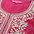 Bandhani Printed Round Neck Thread Work Straight Kurta With Trousers & Dupatta