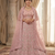 Pink embroidered lehenga choili 