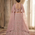 Pink embroidered lehenga choili 