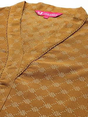 Woven Design Kurta With Palazzos & Dupatta 2
