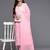 Embroidered Thread Work Pure Cotton A-Line Kurta With Trousers & Dupatta