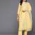 Floral Embroidered Thread Work Pure Cotton Kurta With Trousers & Dupatta