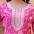 Floral Printed Regular Thread Work Kurta with Trouser & Dupatta