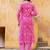 Floral Printed Regular Thread Work Kurta with Trouser & Dupatta