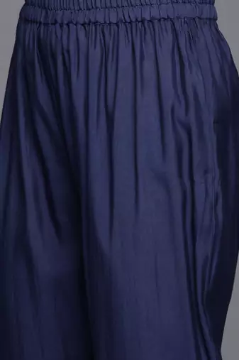 Ethnic Motifs Embroidered Regular Kurta with Trousers & With Dupatta