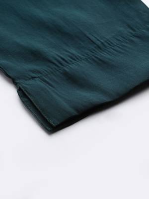 Women Ethnic Motifs Embroidered Regular Beads and Stones Kurta with Trousers & With Dupatta 9