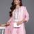 Floral Embroidered Thread Work Pure Cotton Kurta with Trousers & Dupatta