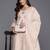Floral Embroidered Mirror Work Pure Cotton Kurta with Trousers & Dupatta