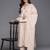 Floral Embroidered Mirror Work Pure Cotton Kurta with Trousers & Dupatta
