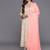 Floral Printed Mirror Work Pure Cotton Anarkali Kurta with Trousers & Dupatta