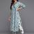 Women Floral Printed Angrakha Pure Cotton Kurta with Trousers & With Dupatta