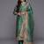 Women Floral Printed Regular Chanderi Silk Kurta with Trousers & Dupatta