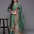 Women Floral Printed Regular Chanderi Silk Kurta with Trousers & Dupatta