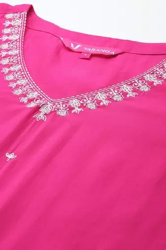 Women Ethnic Motifs Embroidered Regular Kurta with Trousers & With Dupatta