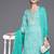 Women Leheriya Striped Regular Gotta Patti Cotton Kurta with Trousers & Dupatta