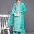 Women Leheriya Striped Regular Gotta Patti Cotton Kurta with Trousers & Dupatta