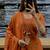 rust orange ethnic embroidered cotton straight kurta set with dupatta