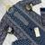 navy blue floral printed cotton straight kurta set with trousers and dupatta