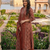 rust red ajrakh printed cotton straight kurta set with dupatta